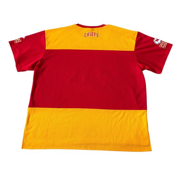 NFL Team Apparel Red/Yellow Kansas City Chiefs Shirt Mens Size XXL - Picture 9 of 9